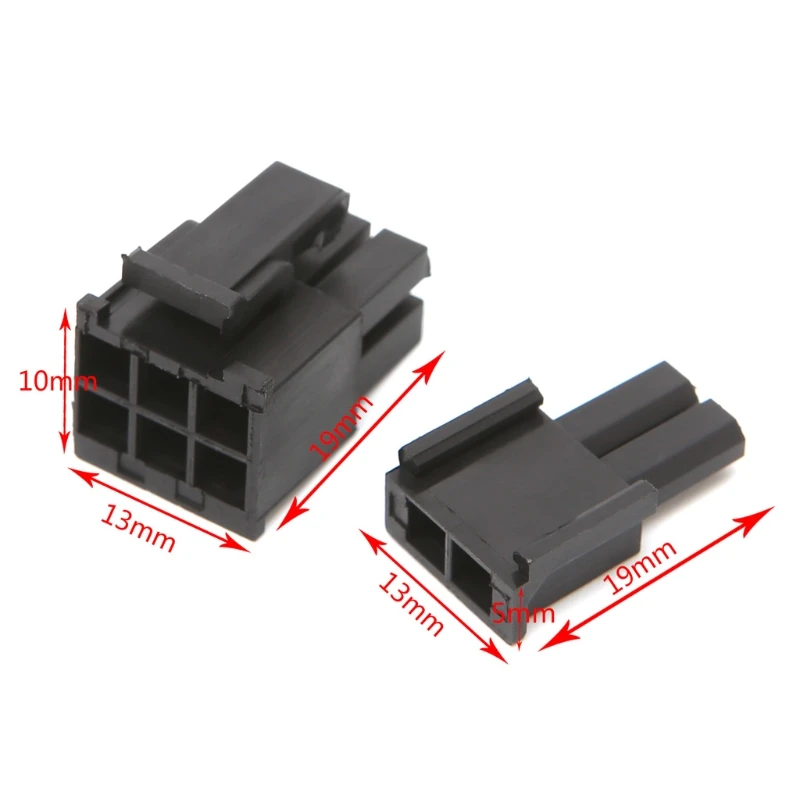 

30 Pcs 4.2mm 6+2 Pin Male Power Connector Plastic Shell For PC Graphics Card PCI-E