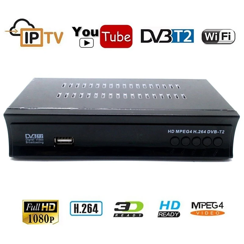 

C01S New DVB-T2 Decoder 4K HD TV set-top Box Satellite TV Receiver