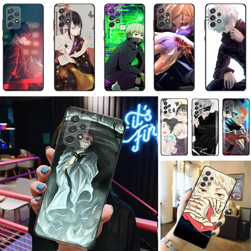 

Jujutsu Kaisen Sukuna Fushiguro Megumi Satoru Gojo Yuji Itadori Phone Case For Samsung Galaxy A52 A72 4G 5G Soft TPU Coque