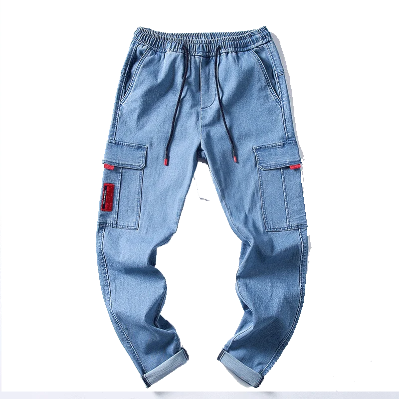 

Casual Boy Men's Jeans for Men Trousers Baggy Jeans Boys Wide Leg Oversize Cargo Denim Overalls Man Pants