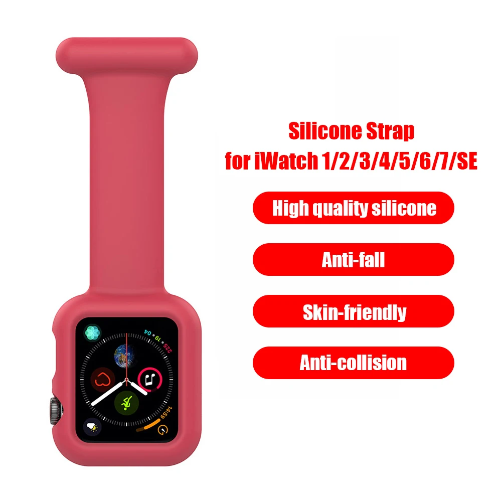 Силиконовый ремешок для часов Apple Watch 42 мм/44 мм/45 мм браслет врачей медсестер iWatch