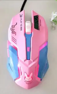 Wired Pink Zienstar проводная USB мышь с 7 видов цветов подсветкой, 3200 dpi, желтый розовый фиолетовый синий цвета для Macbook, компьютера, ПК, ноутбука - Цвет: Wired Pink