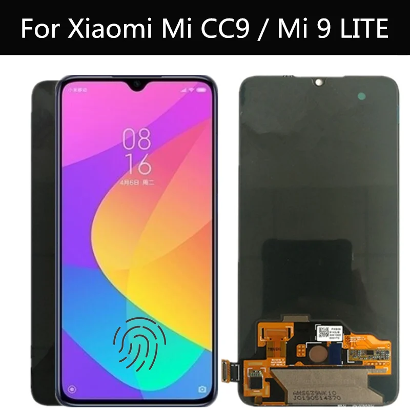 ЖК дисплей AMOLED для Mi cc9 / MI 9 LITE с сенсорным экраном и дигитайзером в сборе замена