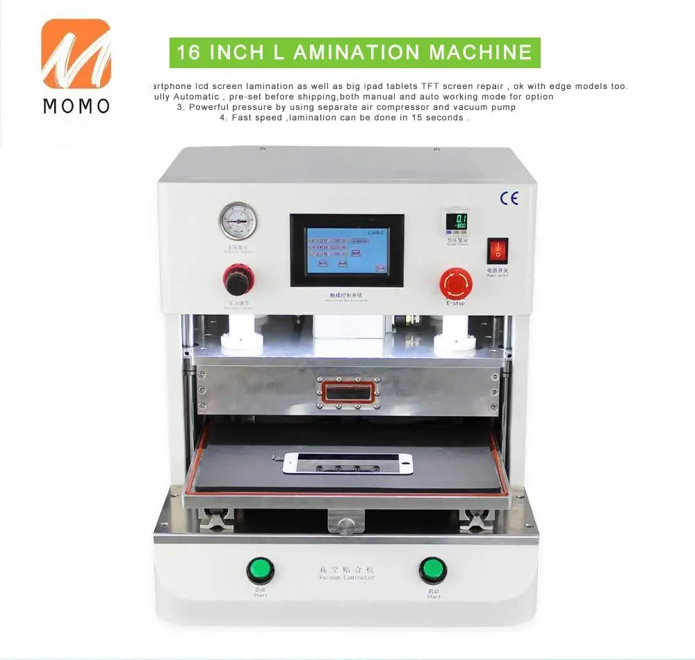 lcd laminating machine for mobile phone lcd screen repair vacuum oca laminator free global shipping