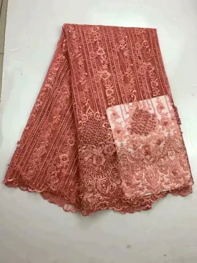 Королевская винная африканская кружевная ткань 2019 Высококачественная