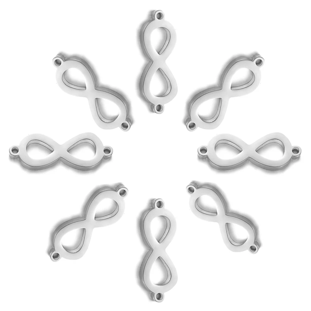 Модный символ бесконечности женское колье подвеска из нержавеющей стали