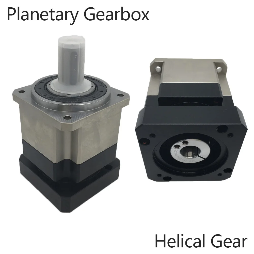 

7:1 Helical Planetary Ratio 7 Reducer 3 Arcmin Backlash Gearbox 19mm for NEMA34 90mm 750W 1KW AC Servo Motor Robot Top precision