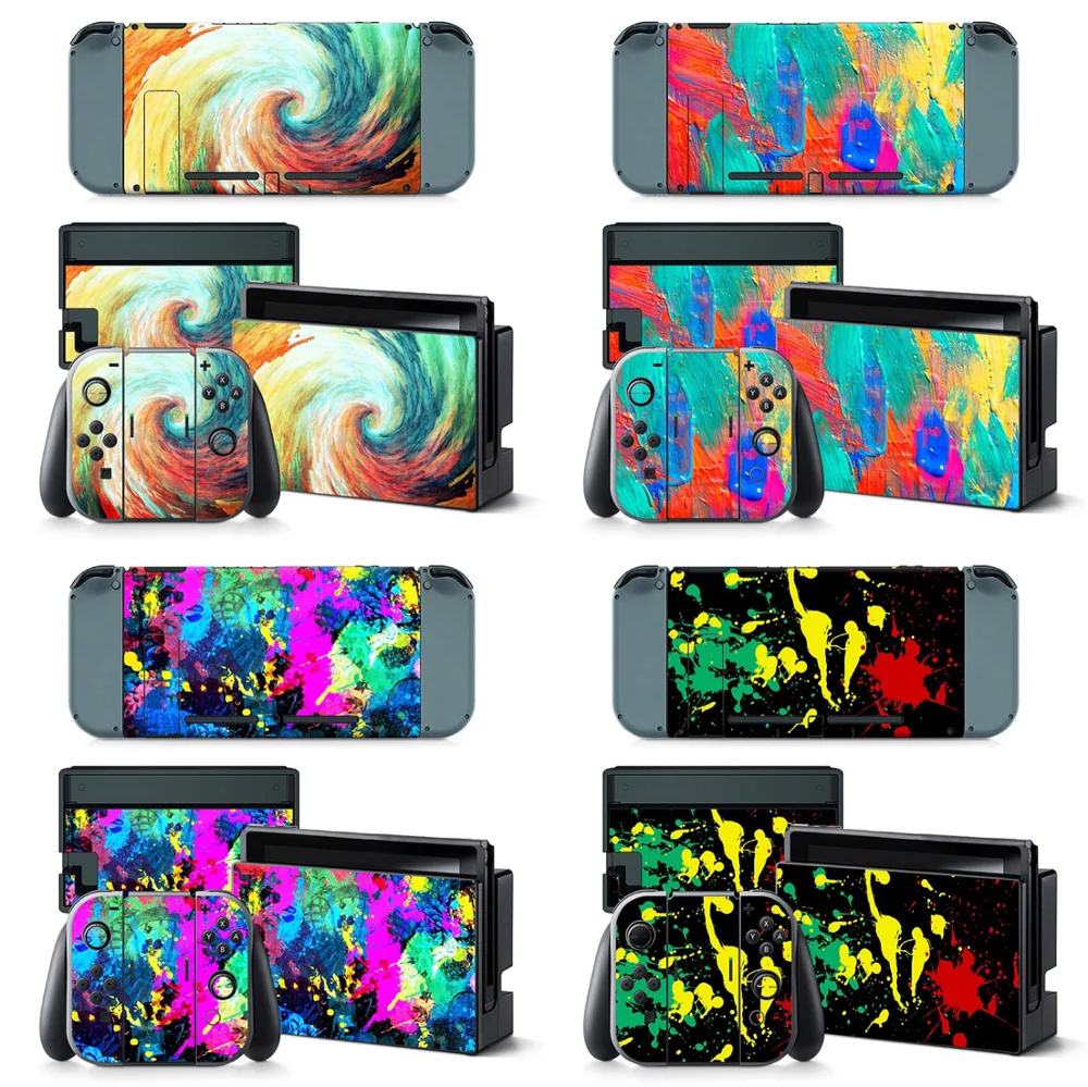 Красочный дизайн для консоли Nintendo Switch и наклейки контроллера NS Виниловая