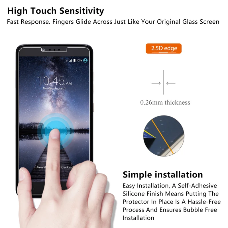 Защитное стекло для ZTE Nubia M2 Lite N2 N3 V18 Z7 Max N1 Mini 9H HD | Мобильные телефоны и аксессуары