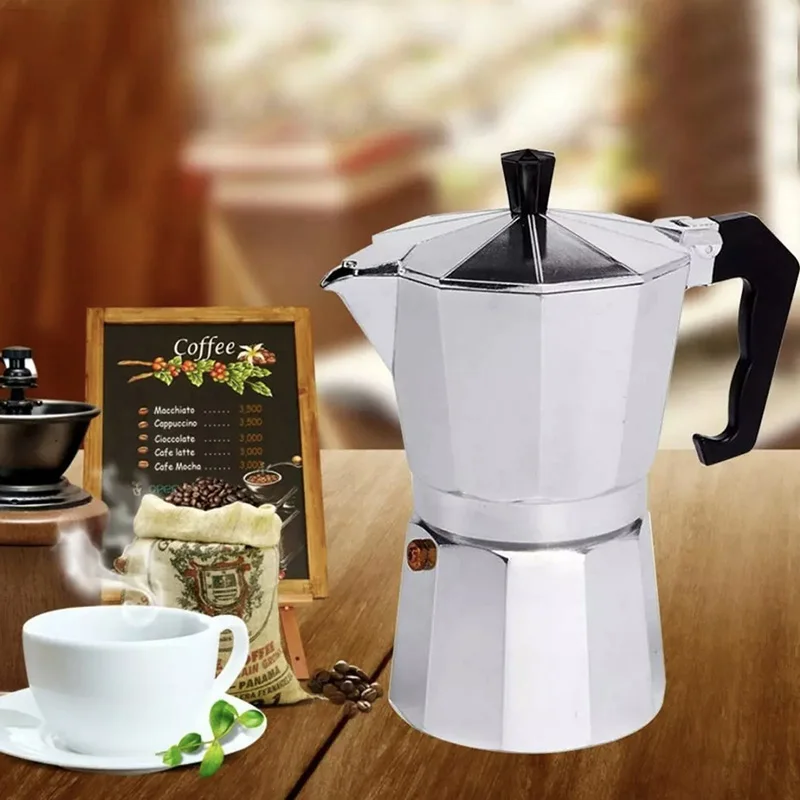 Groot алюминиевый чайник для Moka Pot кофеварка итальянского эспрессо с фильтром