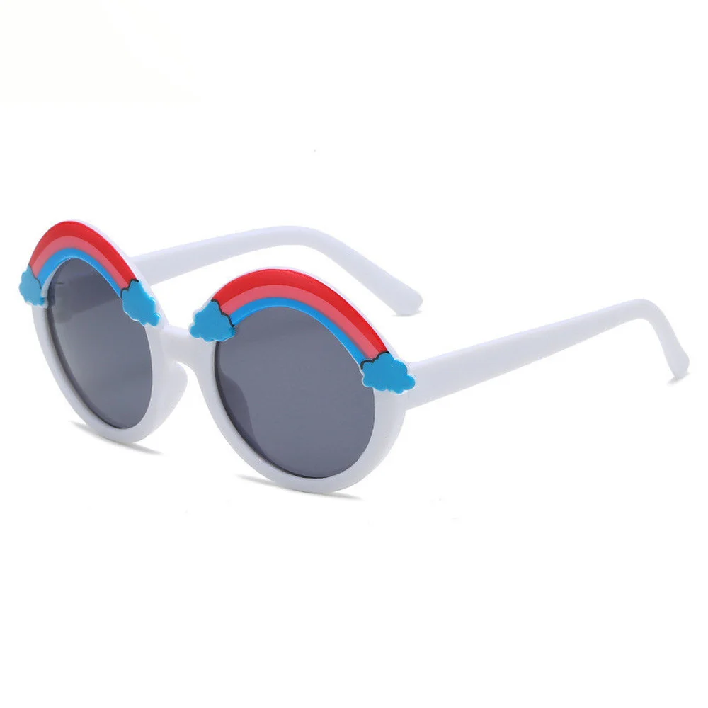 

Colorful Eye Lenses Round Sunglasses Kids Rainbow Sun Glasses Girls Children Baby Shades Boys Yellow Eyeglasses Driving Goggles