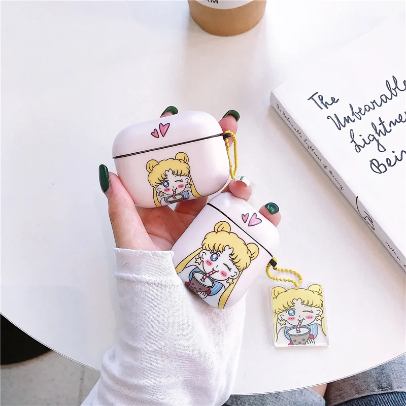 

For Airpods 1/2 Case,Cute Girls Case For Airpods Case Clear Hard Protective Shockproof Earphone Cover For Airpods Pro Case