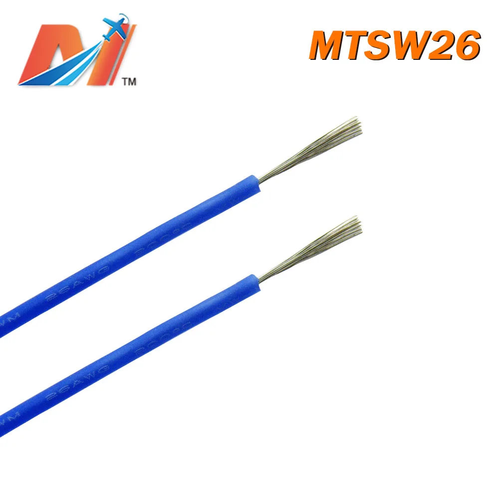 Maytech распродажа (1 метр) кремниевый провод питания AWG26 синий цвет|Силовая