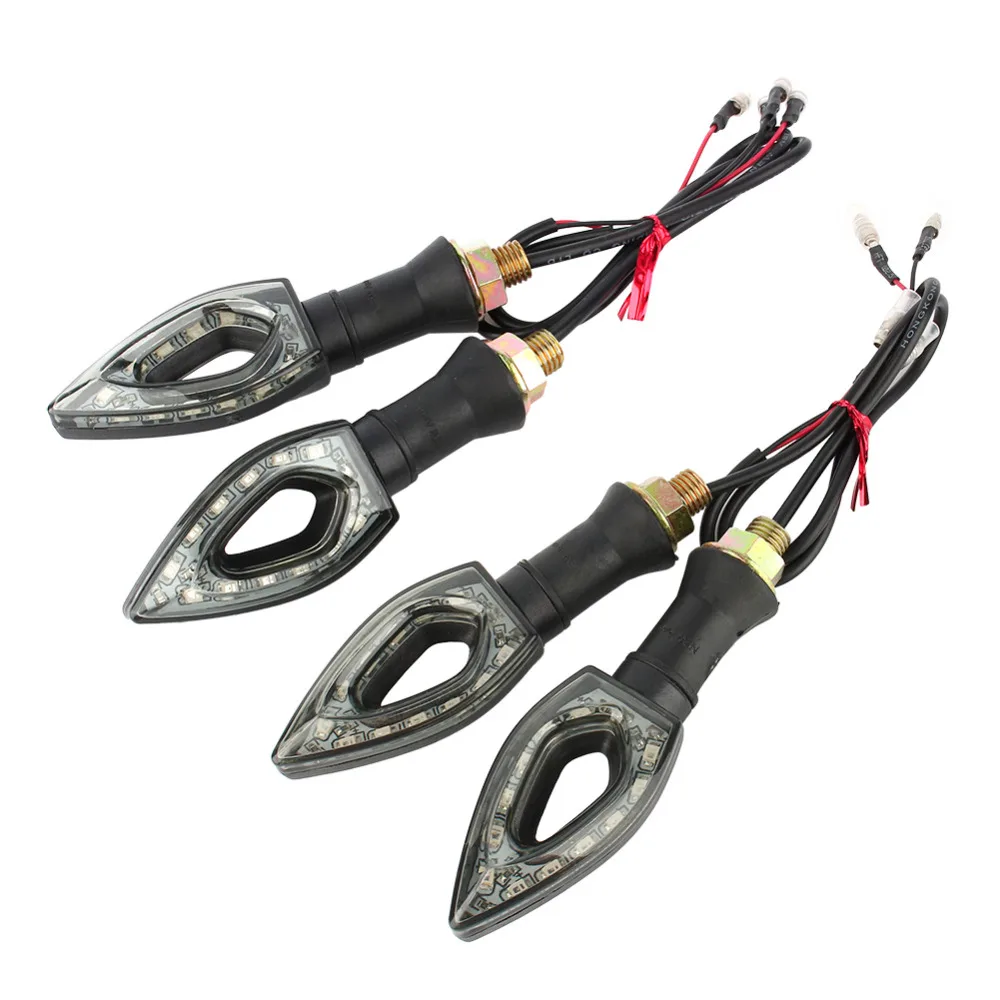 4 шт. Универсальный 12 В светодиодный указатель поворота для мотоцикла/мотоцикла водонепроницаемые индикаторы мигалка светильник супер яркий