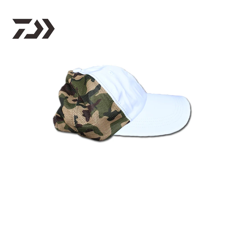 

Daiwa Fishing Hats Summer Sunshade Anti-UV Sun Protection Hats Breathable Adjustable Outdoor Running Hiking Sports Golf Mesh Cap
