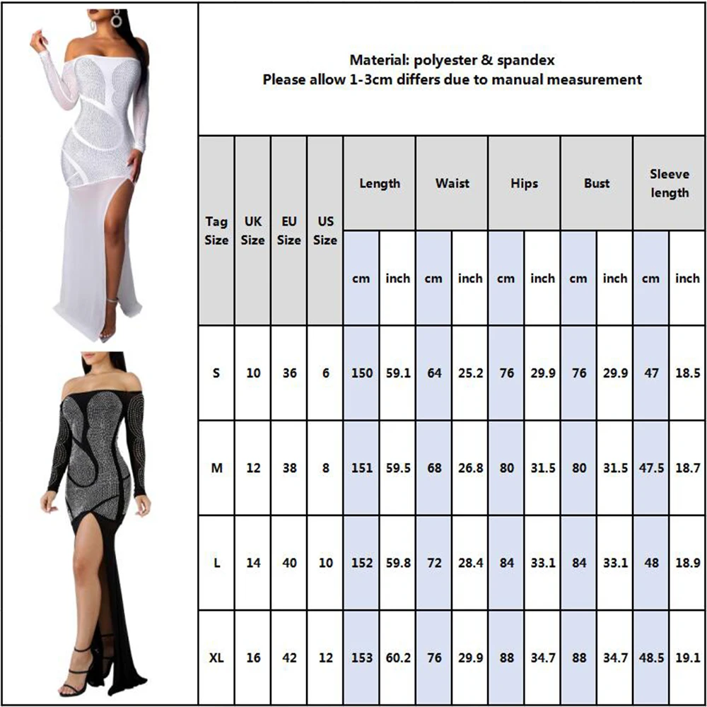 DYMADE Сексуальные вечерние платья с открытыми плечами стразы Сплит элегантное