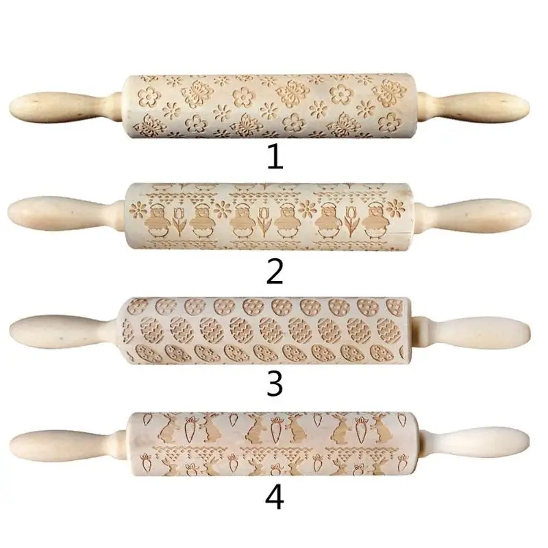 На пасхальную тему с изображением кролика и Рождество тиснение деревянная