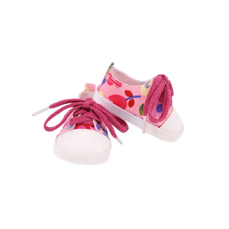 Цветные шнурки для повседневной обуви 18 дюймовой американской куклы и 43 см