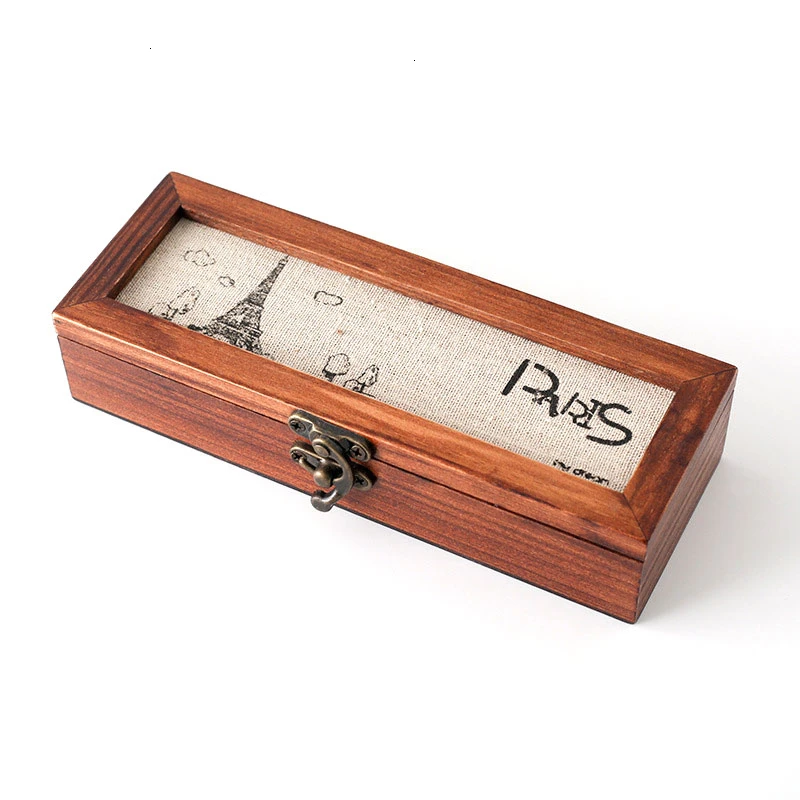 Многофункциональный Парижский стиль мешковины деревянные канцелярские