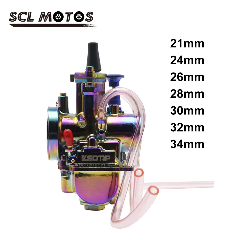SCL MOTOS Универсальный мотоциклетный карбюратор 21 24 26 28 30 32 34 мм Carb Power Jet Dirt Bike 4T PWK