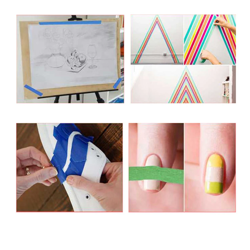 

Car Adhesive Tape 6pcs Color High Temperature Resistant Masking Tape Car Masking Car Stickers Car Accessories