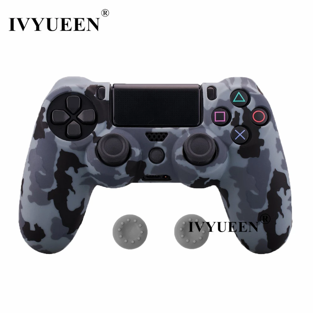 IVYUEEN для sony playstation 4 PS4 Pro тонкий контроллер силиконовый чехол защитная кожа с аналоговой рукояткой для PS4 DS4 геймпад