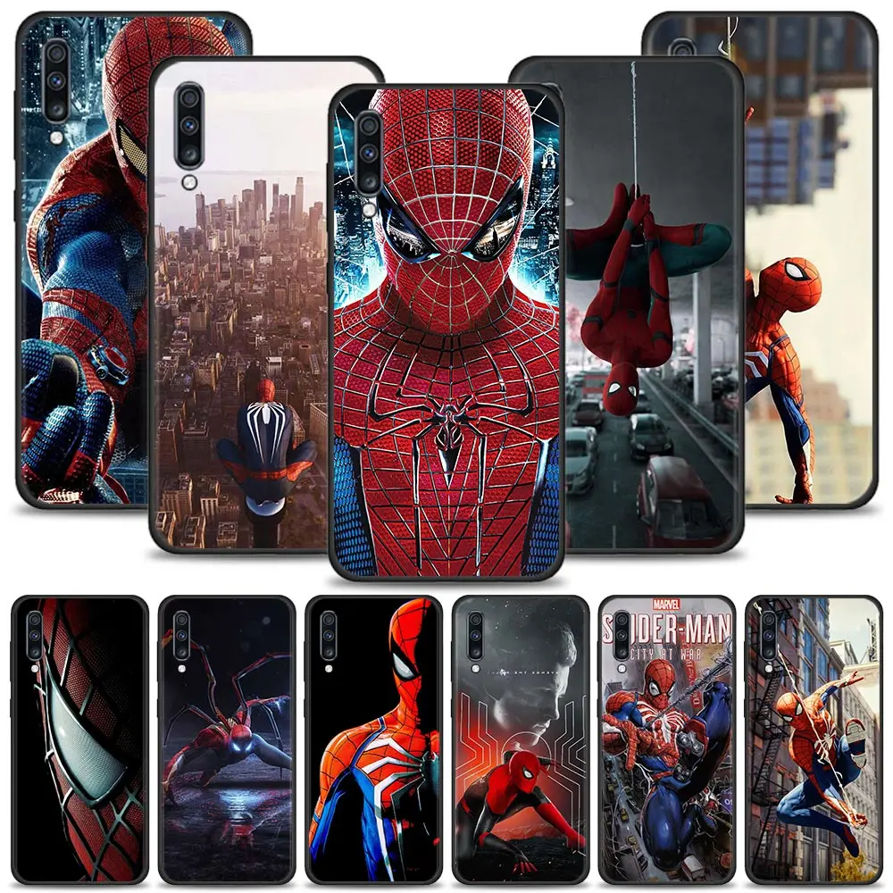 Fundas For Samsung Galaxy A50 A70 A10 A20e A30 A40 A20s A10s A10e A80 A90 A60 A30s Case Cover Capa Marvel Spider-Man Tom Holland