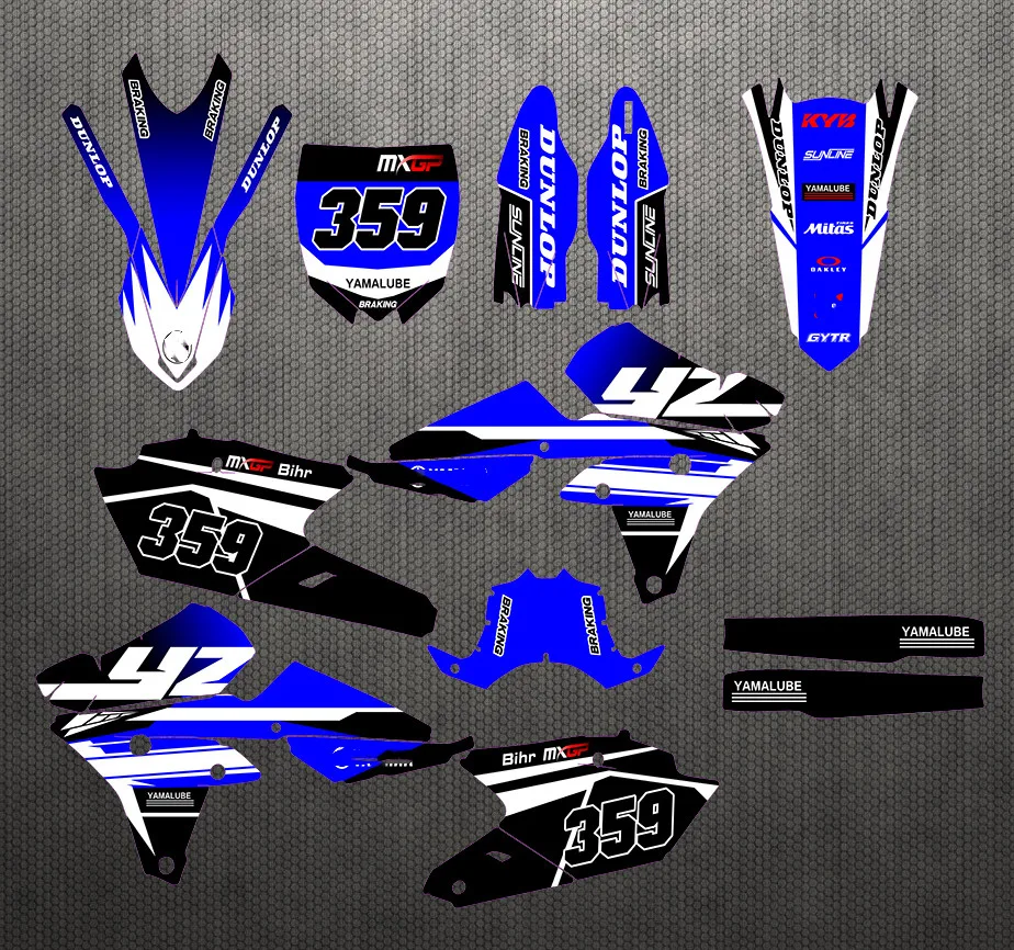 Наклейки для мотокросса 3 м графические фоны Yamaha WRF250 WR250F 2015 2016 2017 2018 2019 250 WRF 2019-2015 |