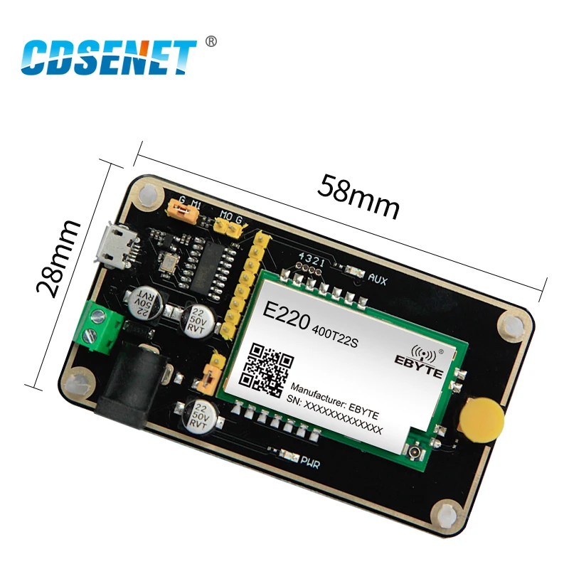 E220-400TBL-01 Test Board Kit for Wireless Serial Port Module E220-400T22S CDSENET USB Development Board RF Module
