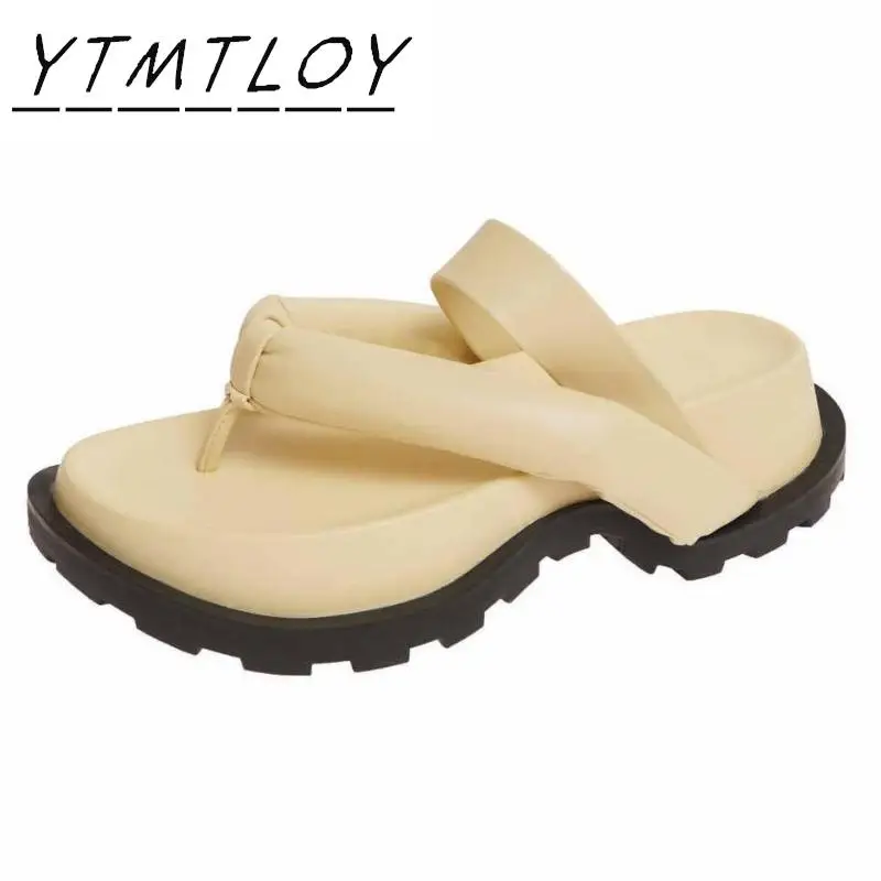 Шлепанцы женские для пляжа сандалии отдыха с пряжкой розовые лето 2021 | Обувь