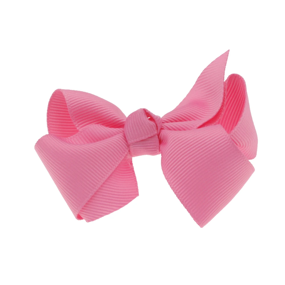 dark pink 8 см милый, для новорожденных и малышей цветок из корсажной ленты аксессуар для волос бант без heabdnad без зажимов головные уборы аксессуары для волос 10 шт./лот - Цвет: dark pink