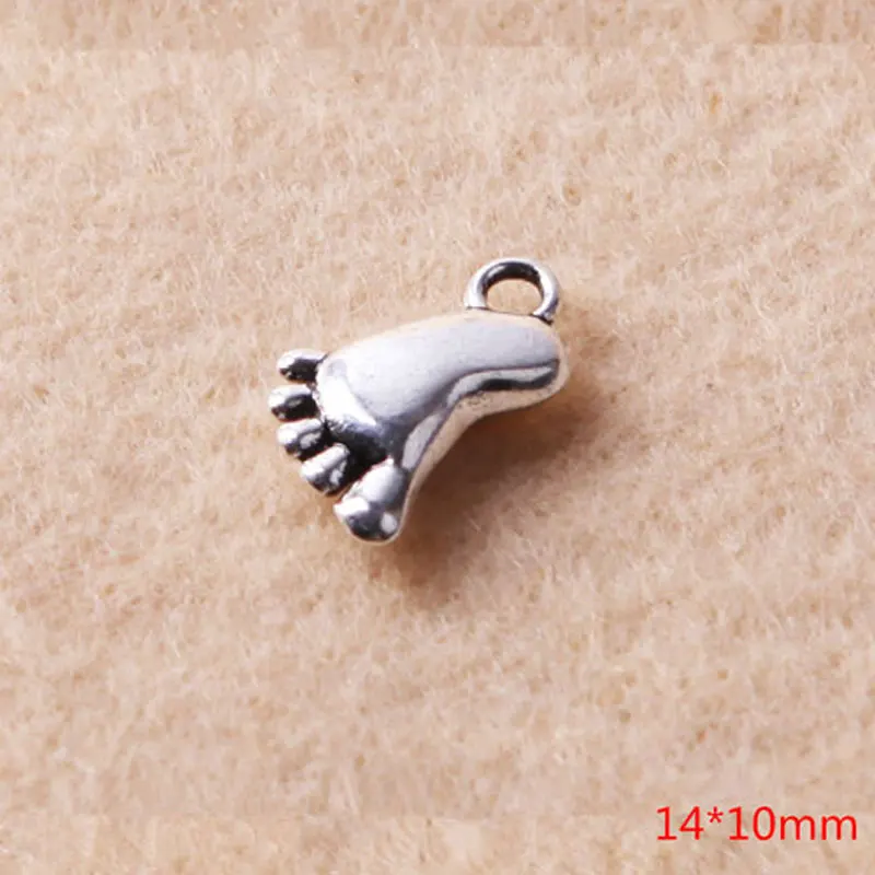 

30pcs/Lot Sole Footprints Charms Pendants, For Diy Women Bracelet Earring Aesthetics Accessories Jewelry Making Gifts Wholesale