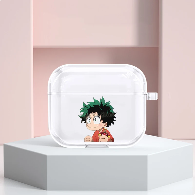 

Чехол Boku no Hero Академия Midoriya Izuku для AirPods 3 2021 чехол для беспроводных Bluetooth наушников для Apple Airpods 2 1 Pro Чехол