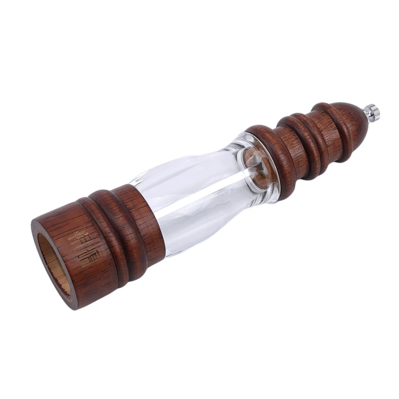 Pepper Mill Grinder Manual Salt Weed Grind Herb Dry Spice Wooden Transparent Mills Kitchen Tools | Дом и сад