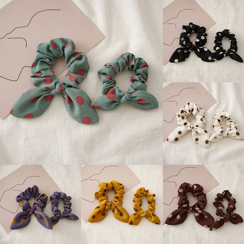 Заколка для волос с милым бантом и волнистыми ушками кролика мамы ребенка