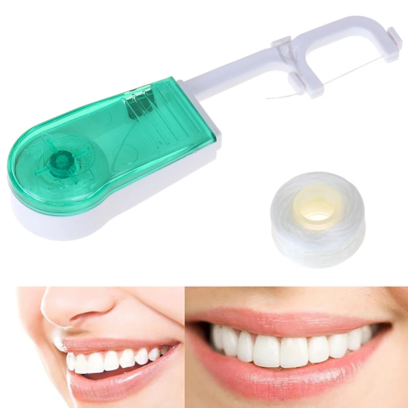 

30 Meters Dental For Flosser Built-in Spool Wax Replacement Wire Dental Floss Toothpicks Interdental Brush Wire