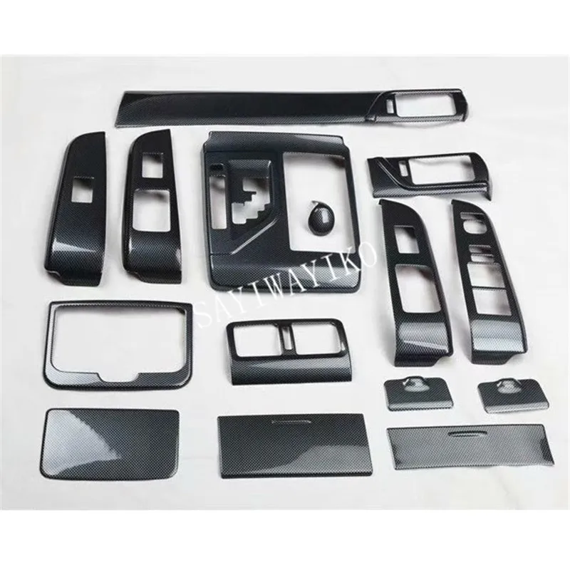 15 шт./компл. ABS углеродного волокна Автомобильный интерьер для Toyota Camry 2012 2013 для леворульных автомобилей, автомобильные аксессуары