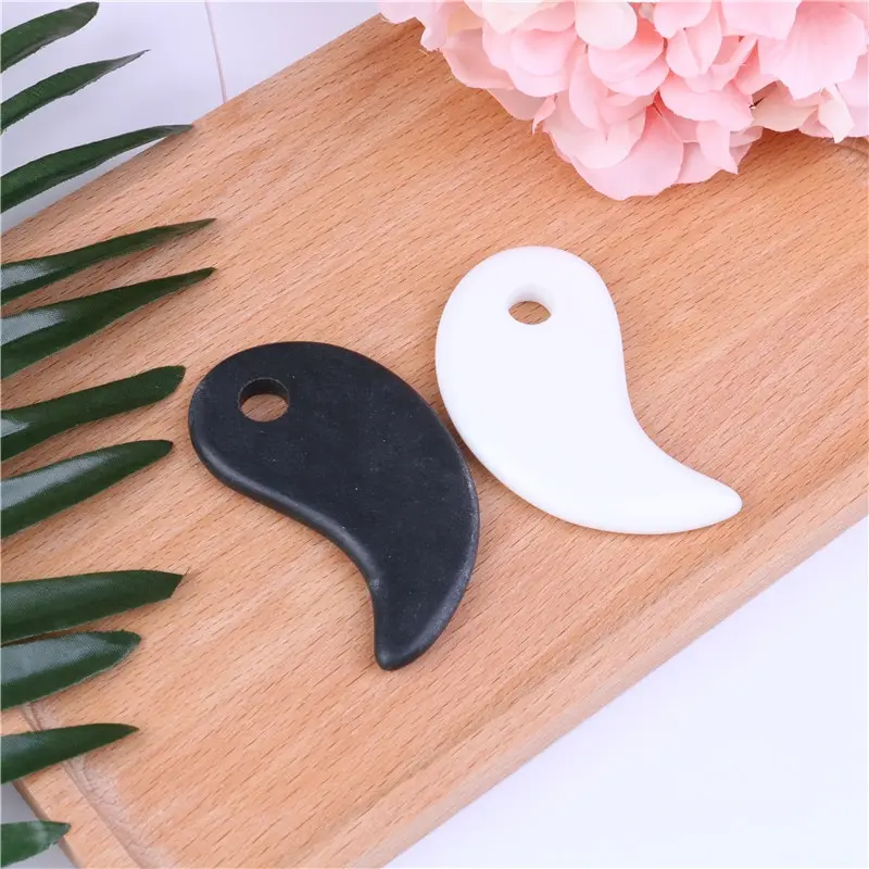 

1pcs Natural Jade Guasha Board Massage Tool SPA Acupuncture Scraper Stone Facial Anti-wrinkle Treatment Body Health Care