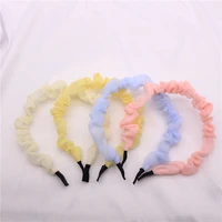 2020 spring and summer new large intestine ring headband candy color simple small fresh hair accessories