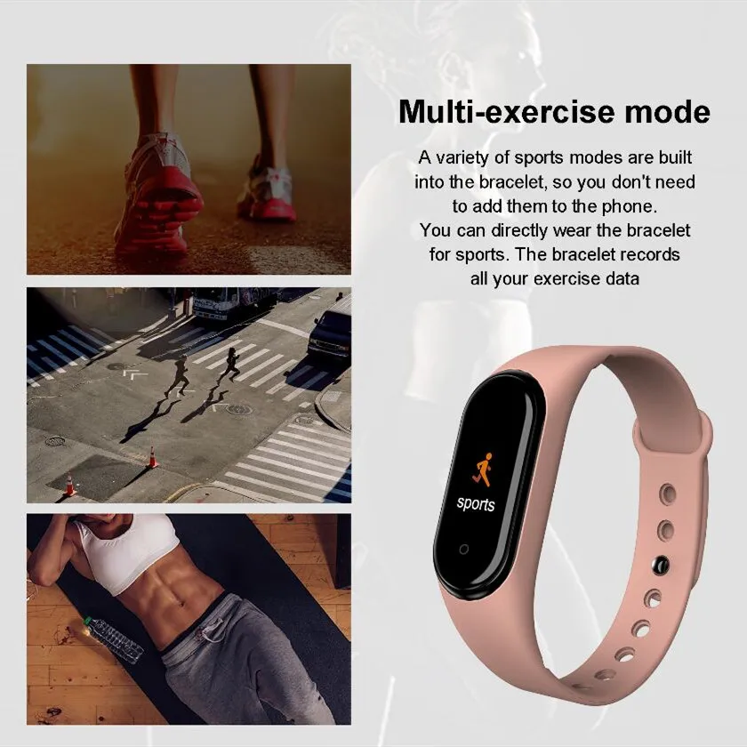 

Smart Watch men M4 Fitness Bracelet Bluetooth Waterproof Heart rate Monitor Smart Watch Women Fitness Tracker SmartWatch