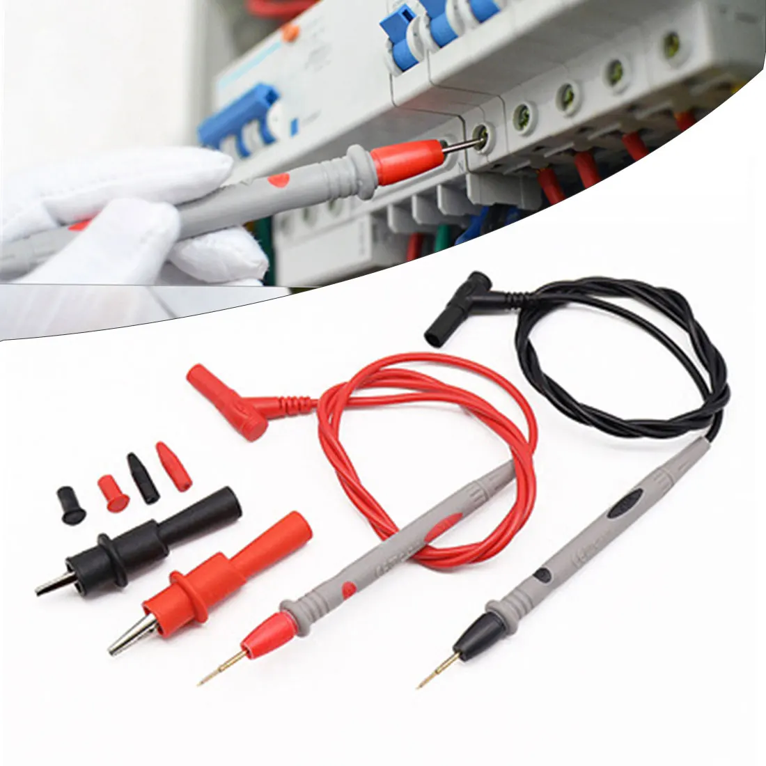 

20A 1000V Probe Test Leads Pin for Digital Multimeter Needle Tip Multi Meter Tester Lead Probe Wire Pen Cable