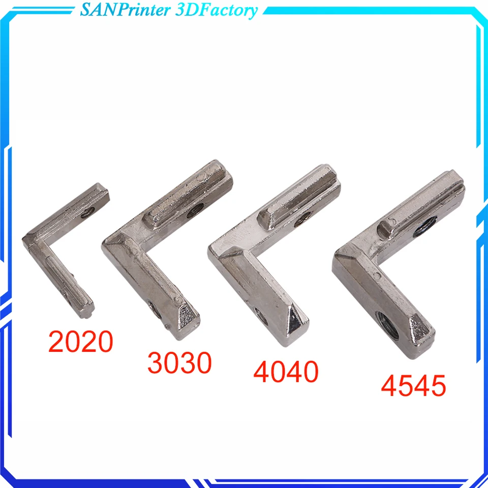Т-образное гнездо L Форма Алюминий угол кронштейн угловой интерьер совместных