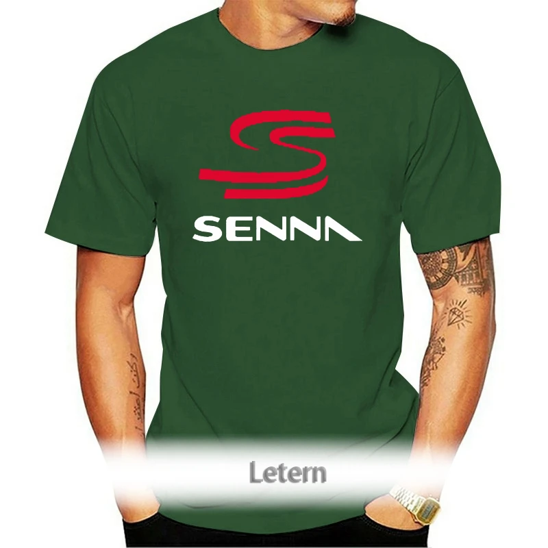 

2021 Summer Fashion MenS Ayrton Senna Legend Racer T-Shirt T Shirt Double Side Tees