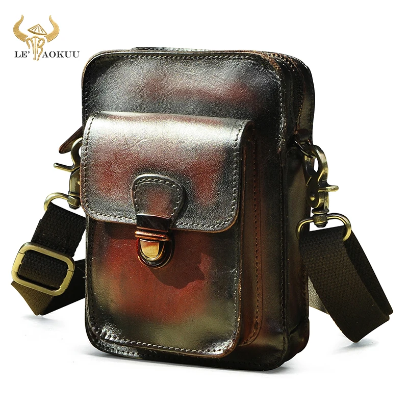Новинка 2021 Мужская Дорожная сумка-мессенджер через плечо из натуральной кожи