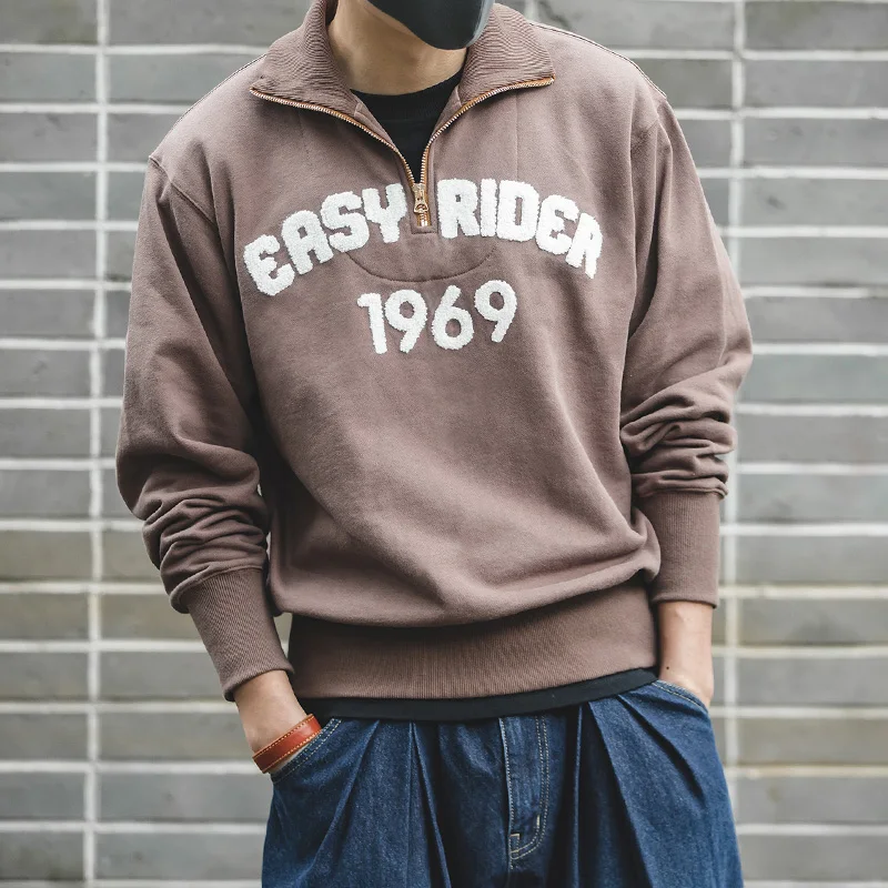 Мужской Повседневный пуловер в стиле ретро Maden мотоциклетный свитер с длинными
