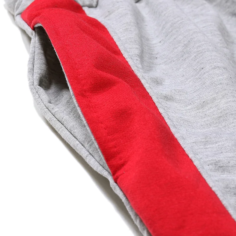 

2019 Autumn Winter Men's Fashion Color Matching Stripe Pants Male Zipper Casual Trousers Sweatpants
