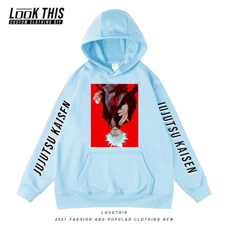 

Jujutsu Kaisen Manga Cartoon Printing TV Show Men Hoodies Oversized Hoodie Hot Sale New Teen Hooded Men's Sweatshirts Pullover
