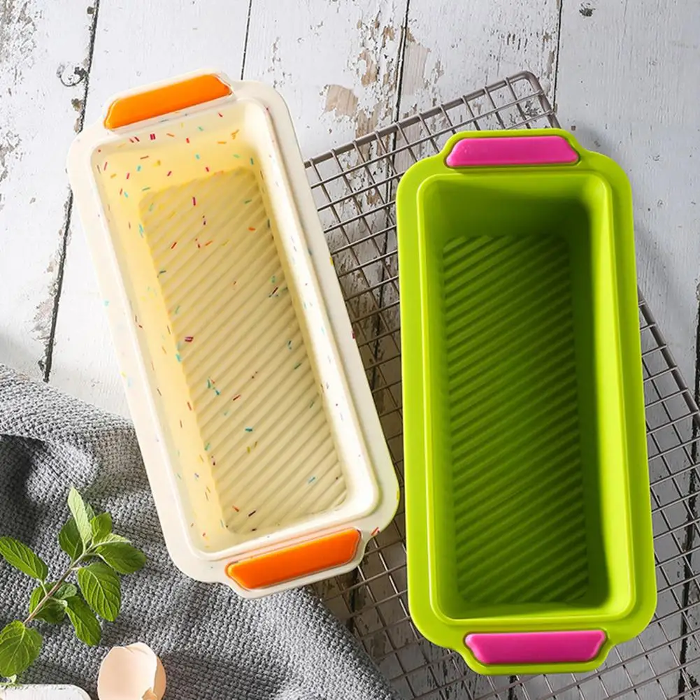 

Rectangle Non-stick Bread Loaf Toast Silicone Baking Pan Tray Mold DIY Bakeware