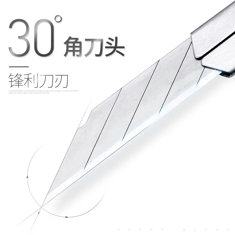 

3 pieces / 5 pieces Deli high quality art blade 30 degree sharp bevel SK5 blade art blade replacement blade