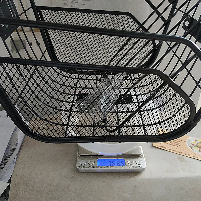 Металлическая велосипедная корзина большого размера электрическая железная для